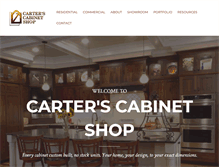 Tablet Screenshot of carterscabinetshop.com